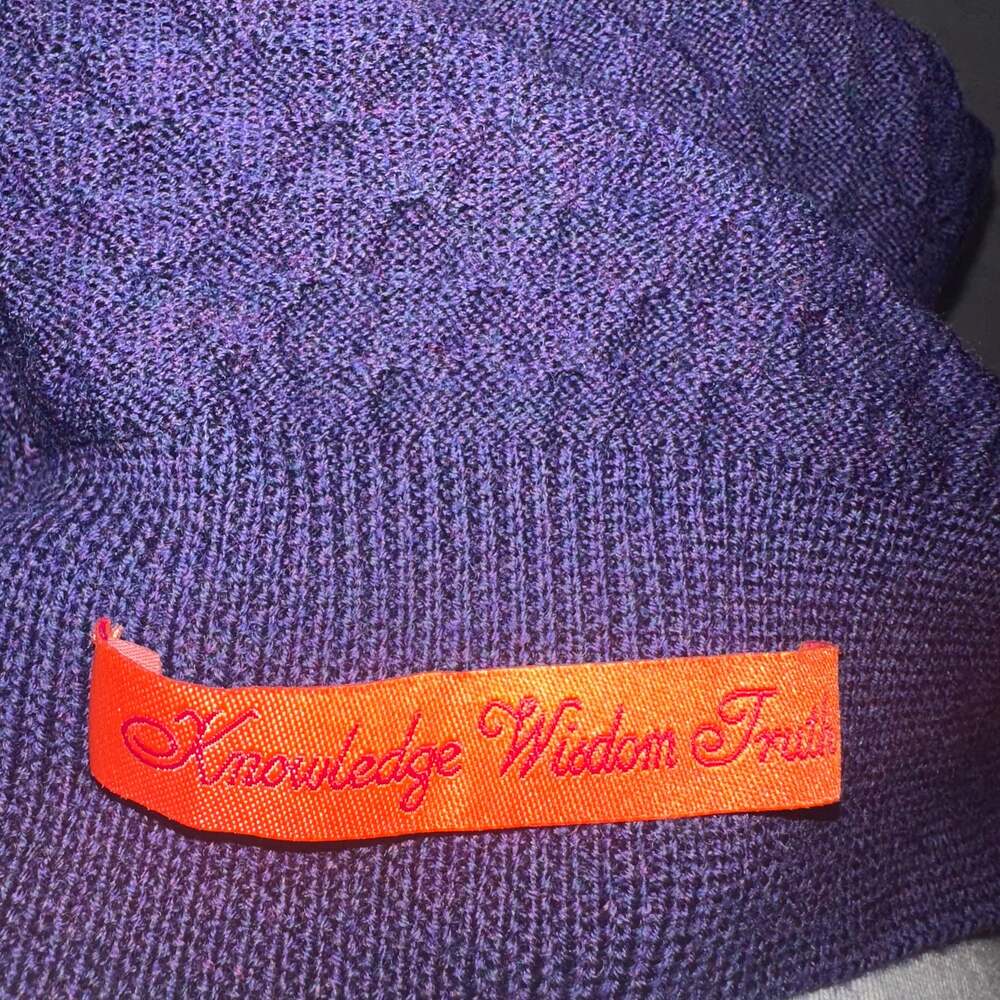 Robert Graham Collectors Textured Wool Crew neck Sweater Mens 2xl Purple Knit - Picture 9 of 12